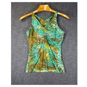 prAna Tank Top Athletic Fit Abstract Print Racerback Womens Size S Workout Gym